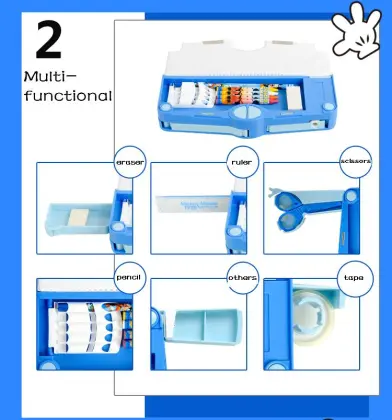 Cartoon Pencil Bag & Plastic Pencil Box