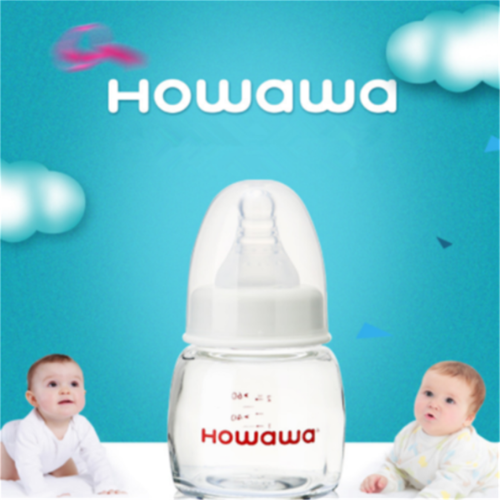 Säkerhet Babyglas mjölkflaska matningsflaska