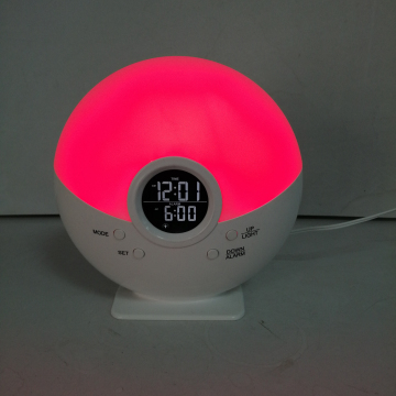 2024 Hot Bedroom Wake-up Light: Alarm Clock with FM Radio and 7 Color Changing LED