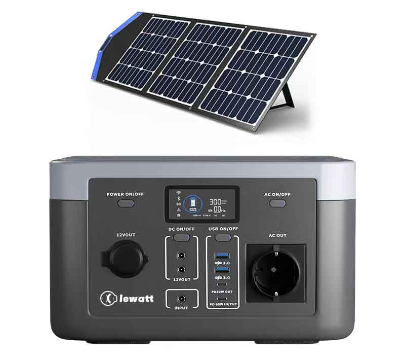 300-600 watt solar portable generation system