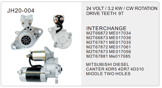 truck starter-JH20-004-X