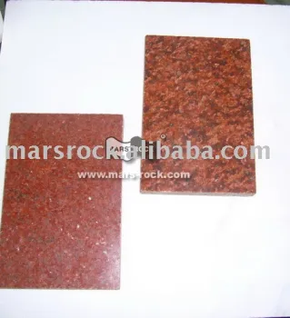 Dyed red granite