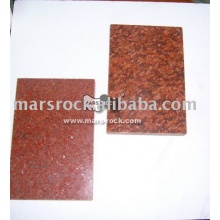 Dyed red granite