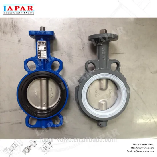 LAPAR Center Line Type DI Resilient Seated Butterfly Valve, Wafer Butterfly Valve