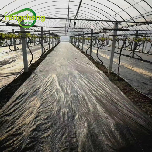 PP woven weed control fabric black landscape ground