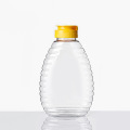 16 oz de botellas de compresión de miel de plástico transparente recargable