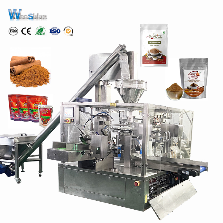 Premade Pouch Spices Chili Powder Doypack Packing Machine