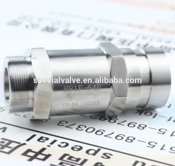 dual phase steel female&male thread Check Valve