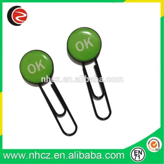 OK Printed Paper Clips 3D Bookmark