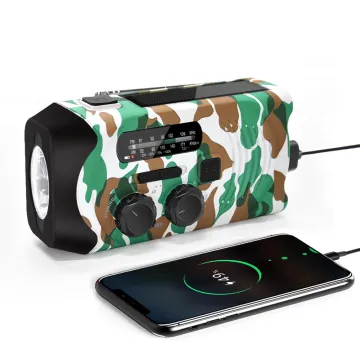 Hand Crank Solar Emergency Radio with USB Port for Phone Charging