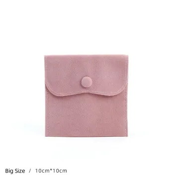 Luxury Velvet Jewelry Bag with Anti-Oxidation Snap Fastener