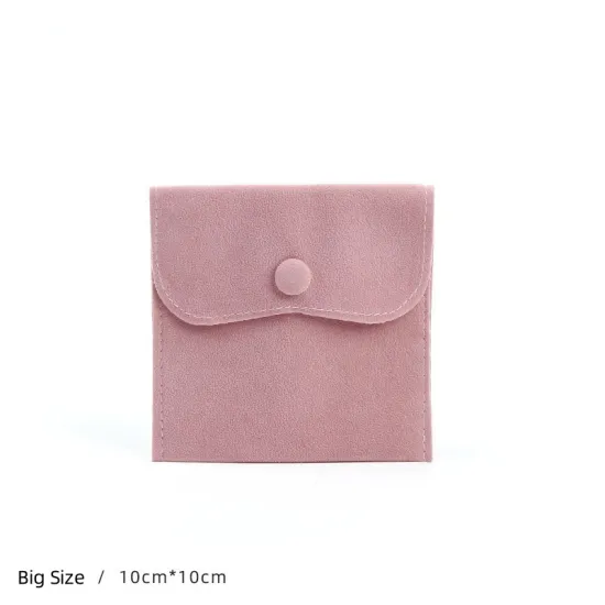 Luxury Velvet Jewelry Bag with Anti-Oxidation Snap Fastener