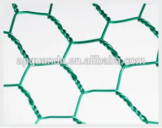 Hexagonal woven twist wire mesh - galvanized and PVC coated chicken mesh price