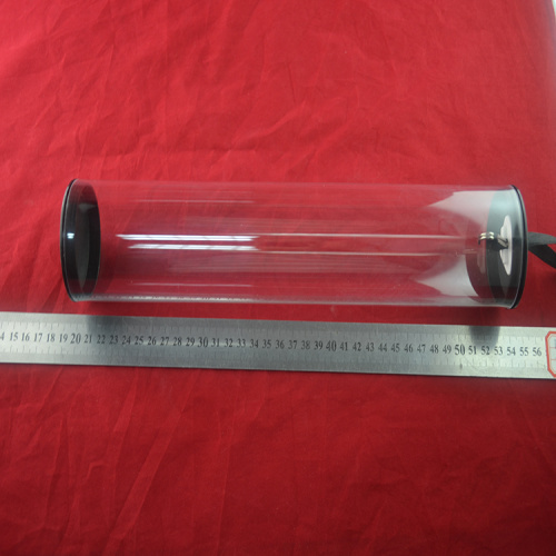 pretty clear plastic tubes with end caps for food with factory pricing and black injection caps