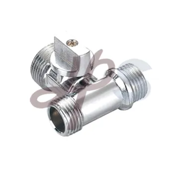 Brass angle type valve with polishing surface