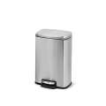 Rectangular Stainless Steel Trash Can Combo