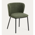 Silla de comedor UPH de lujo con pata de madera maciza