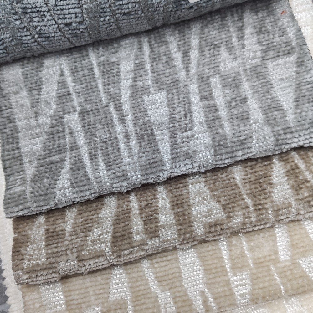 Modern Geometric Velvet Fabric for Sofa