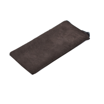 Suede Fabric Eyeglasses Bag: Custom Glasses Pouch with Zipper