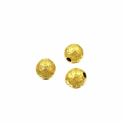 Wholesale Gold Plated Coin Beads, Solid Six Word Truth Money Beads & Trendy Copper Accessory Collection