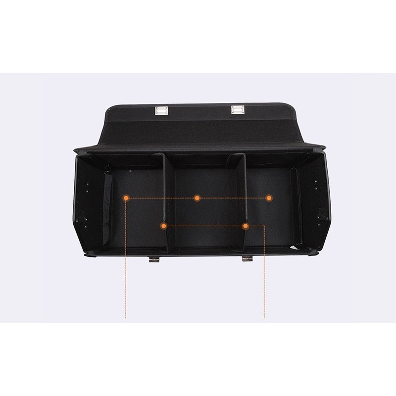 Large Capacity Leather Car Trunk Storage Box Foldable Multi Function Organizer