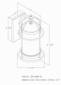 Lampu luar antik dinding sconce kaca bersenjata bersenjata