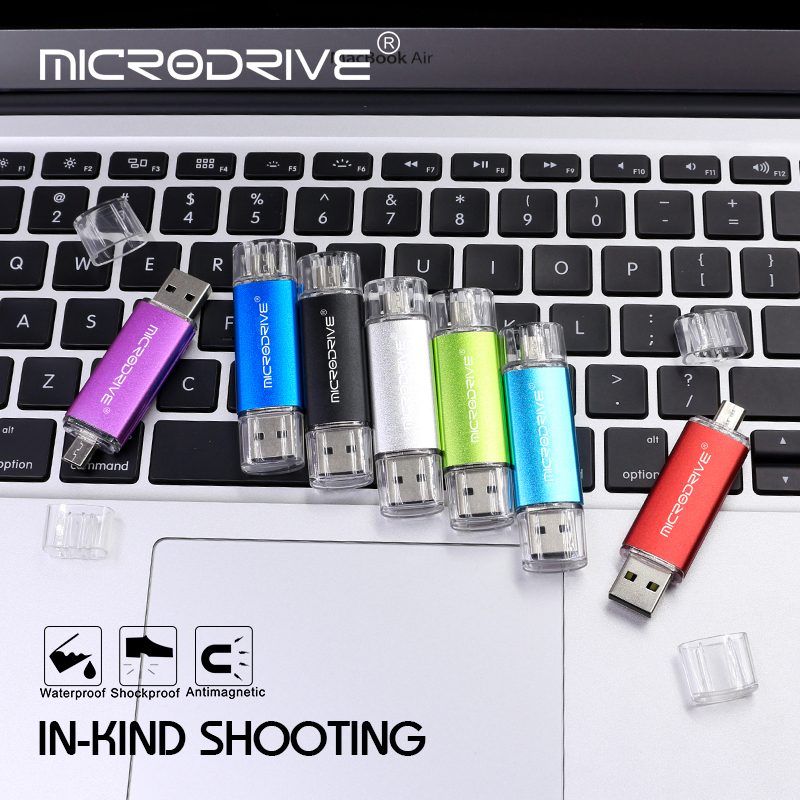 3 in 1 type-c OTG Pen Drive metal USB Flash Drive 16gb 32gb 64gb smart Memory sticks pendrive 128GB for Android phone tablet