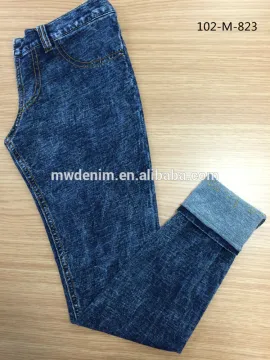 indigo french terry yarn dyed knit denim fabric