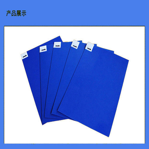 0.40mm Blue Clean Room Sticky Mats , Water - Based Acrylic