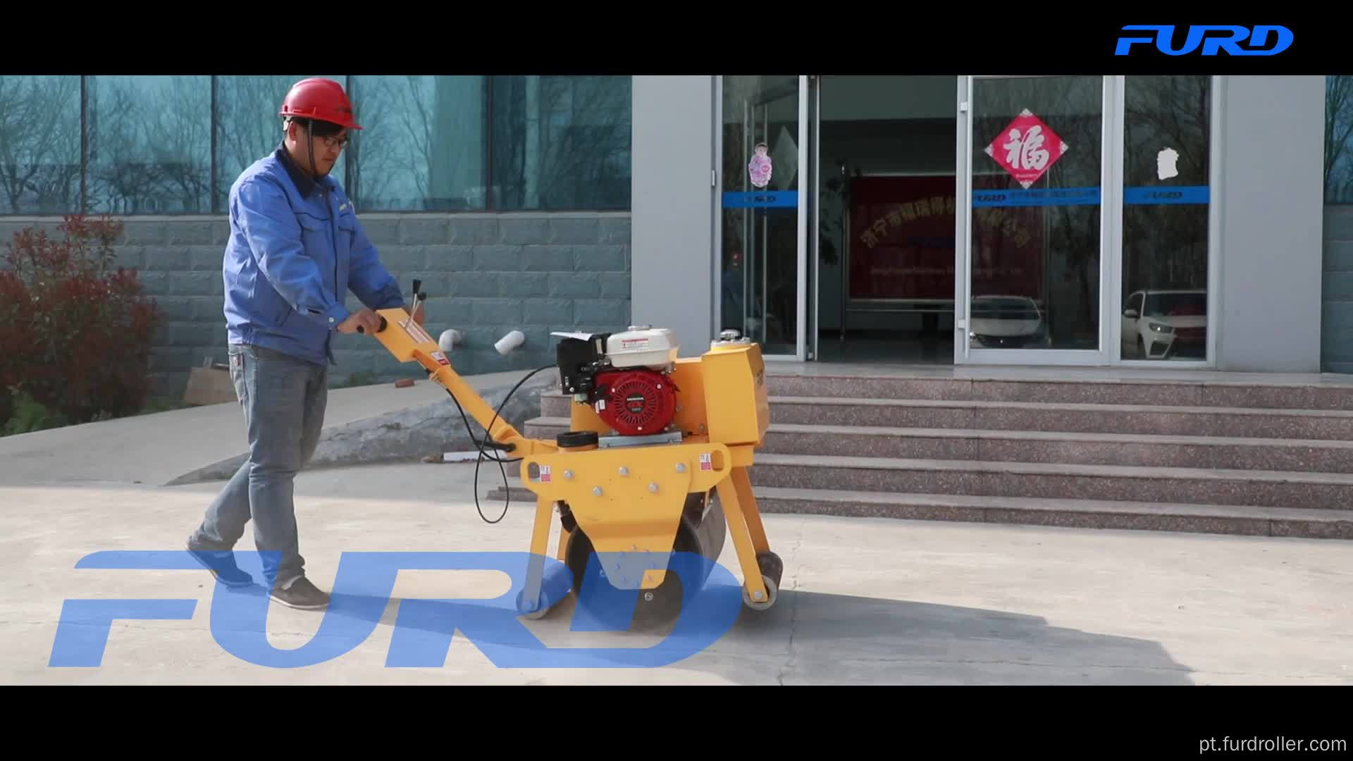 Rolo compactador vibratório pequeno portátil com preço barato Rolo compactador vibratório pequeno portátil com preço barato