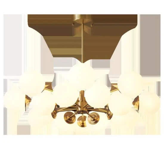 INSHINE White Bulb Glass Pendant Light