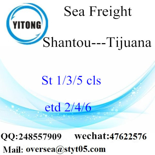 Shantou Port LCL Consolidation To Tijuana