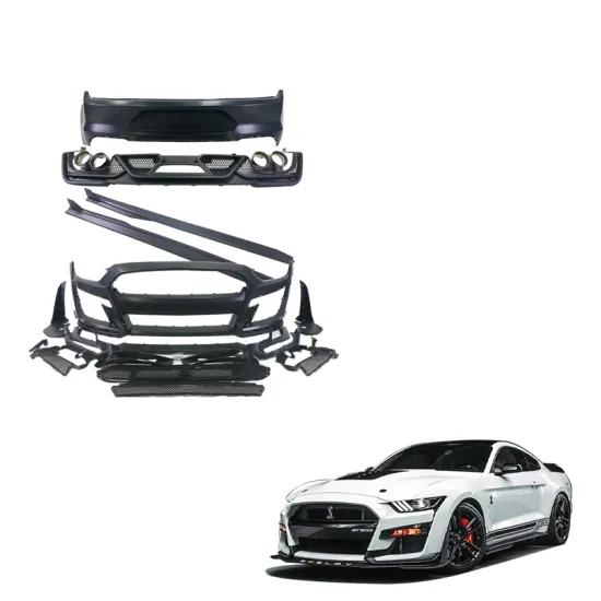 Front Rear Bumper Side Skirt Kit for Ford Mustang 2015-2017 GT500 PP Plastic Bodykit