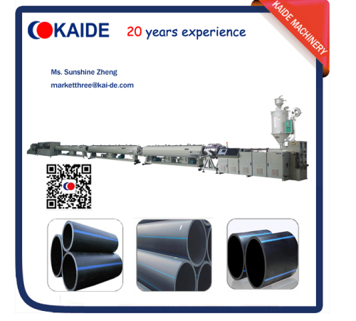 HDPE water pipe extruder machine KAIDE