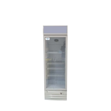 Hot Sale Single Temperature Glass Door Upright Freezer for Drinks