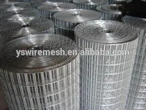 YS factory galvanized welded mesh wire/ 1/2'' galvanized welded wire mesh