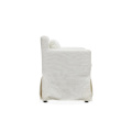 Cosy White Armrest Solid Durable Armchair Top Quality