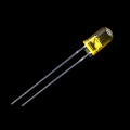 5mm Orange Flashing LED Yellow Tita Awọn lẹnsi 600-610nm