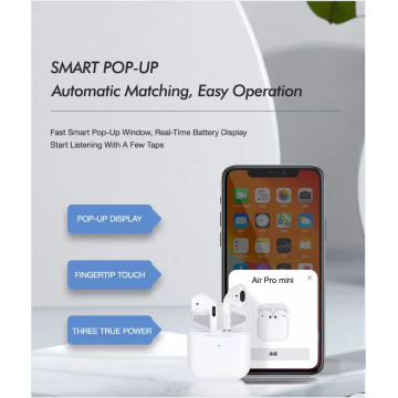 Bluetooth Wireless Aurphone AirPods Versión alta para Apple