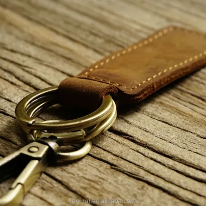 Natural Leather Key Holder - Leather Key Organizer & Key Folder