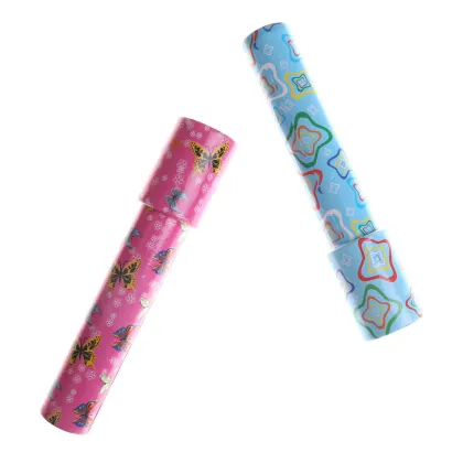 Colorful World Toys Interactive Toys Kids Gifts Imaginative Vintage 3D Kaleidoscope Paper Card Kaleidoscope