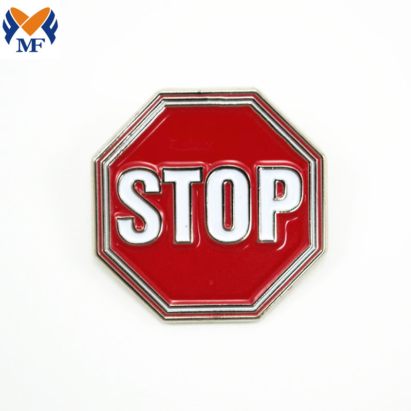 Stop Sign Enamel Pin