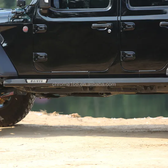 Offroad Side Step Bar with Light for Jeep Wrangler JK 07-17