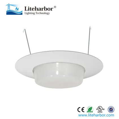 Black recessed lighting Shower Trim 5 Inch with Drop Opal