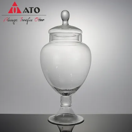 Homeware glasses Borosilicate vintage caviar glass jar