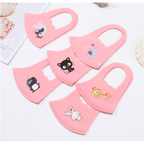 Cotton Mask With Valve Breathable reusable ice silk cotton masks for Children Manufactory