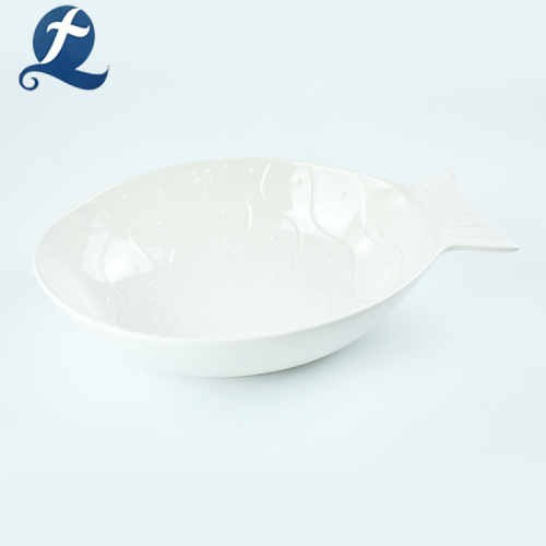 Hot sale household dinner tableware fish shape plate