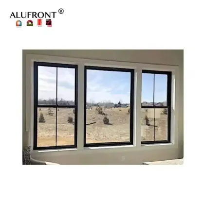 ALUFRONT Anti-Theft Aluminum Doors and Windows: Customized Double Hung Windows - Guangzhou Factory