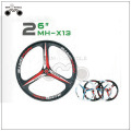 26 inch 3 spoke bicycle wheel navigate