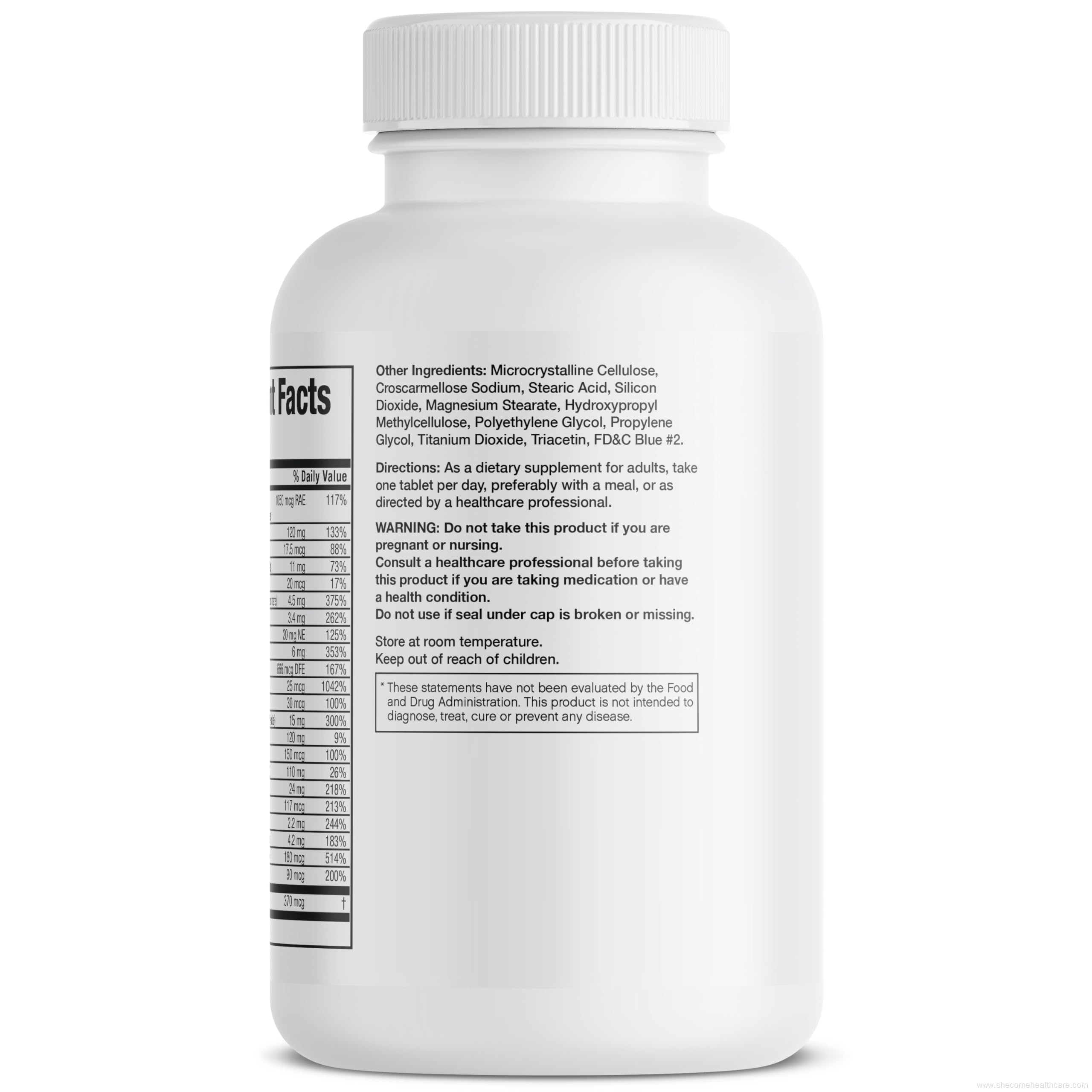 Multivitamin Tablets Men's Complete Multimineral Tablets